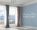 Dream Big Work Hard Quotes Wall Decal Motivational Vinyl Art Stickers